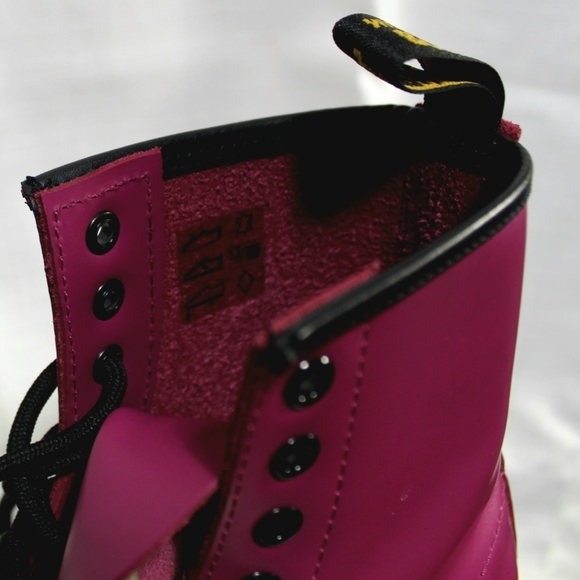 Dr. Martens Pink Lace Up Boots - Picture 7 of 10